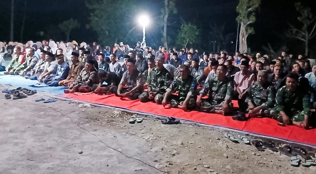 Satgas TMMD 125 Bojonegoro ikuti Doa Bersama HUT RI ke- 80