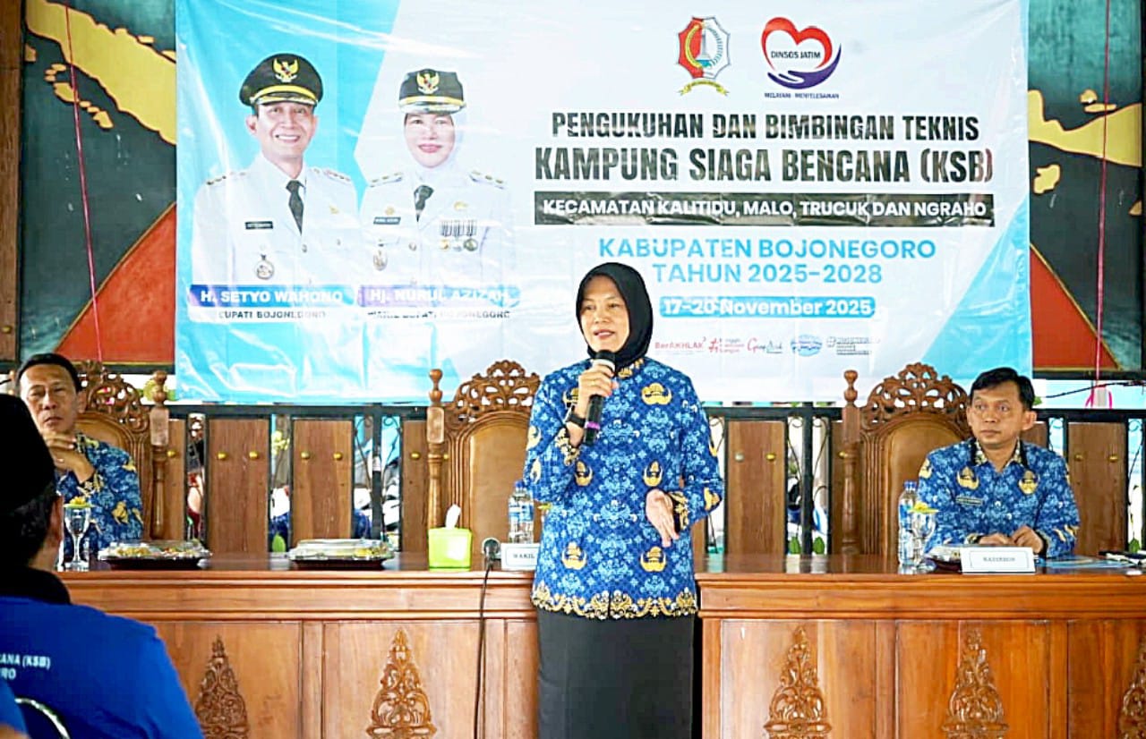 Pemkab Bojonegoro Kukuhkan Kampung Siaga Bencana untuk Perkuat Kesiapsiagaan Wilayah Rawan