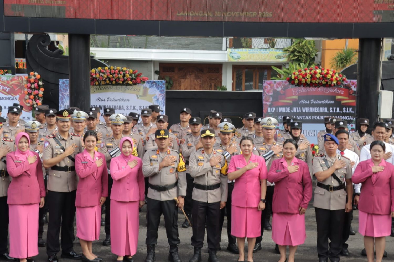 Polres Lamongan Gelar Sertijab Kasat Lantas dan Kasat Polairud