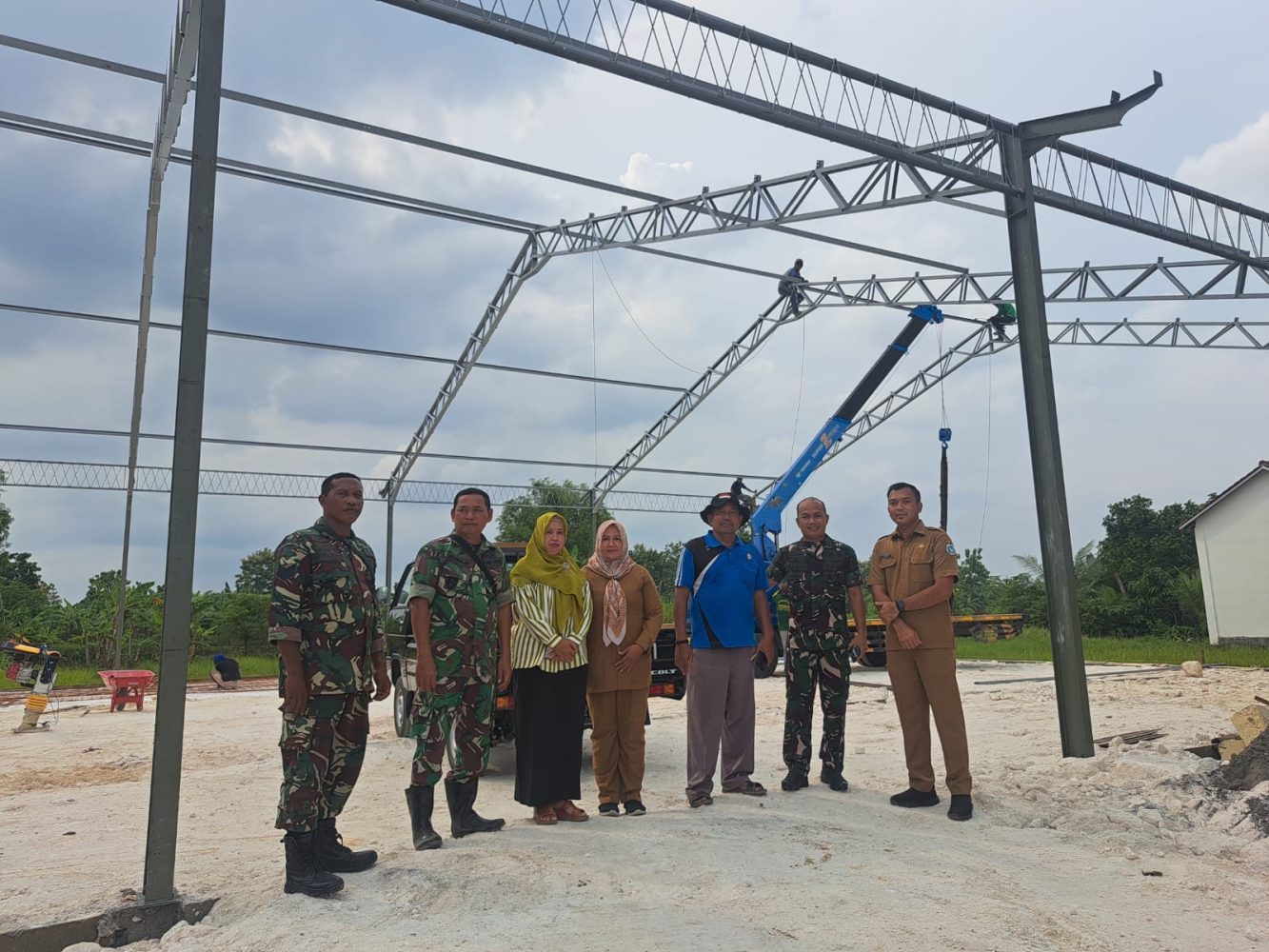Dandim 0812 Lamongan Cek Pembangunan KDKMP 