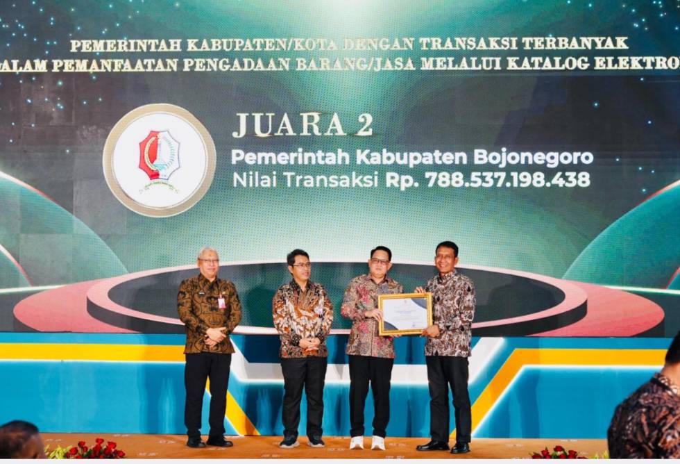 Optimalkan E-Catalog, Bojonegoro Sabet Penghargaan Bergengsi di E-Purchasing Award 2025