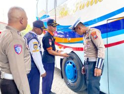 Satlantas Lamongan Gandeng Polda Jatim Cek Kelayakan Armada Umum