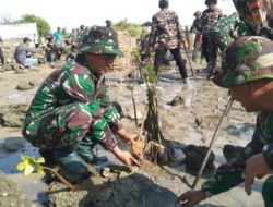 Kodim 0812 Lamongan Gelar Karya Bakti Penanaman Mangrove
