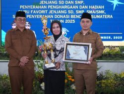 Pemkab Mojokerto Salurkan Beasiswa Rp417,6 Juta untuk 208 Siswa Berprestasi dan Anugerahkan Guru Favorit 2025