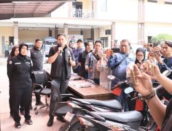 Gratis, Polres Kediri Kota Temukan dan Kembalikan Motor Hilang kepada Pemiliknya
