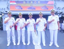 Dansatkor Koarmada II Pimpin Sertijab dan Pengukuhan Tiga Komandan KRI