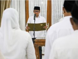 Bupati Setyo Wahono Lantik 39 Pejabat, Tegaskan Komitmen Birokrasi Berintegritas dan Responsif