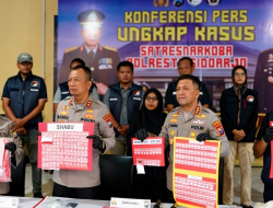 Polresta Sidoarjo Berhasil Ungkap 19 Kasus Narkoba