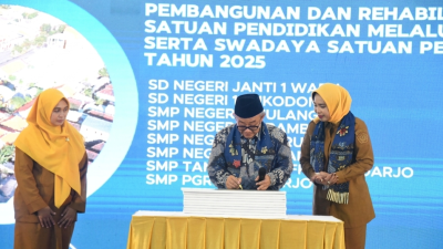 Dukungan Pemerintah Pusat: Rehabilitas 45 Satuan Pendidikan dan Penyediaan 1.577 IFP untuk Sidoarjo