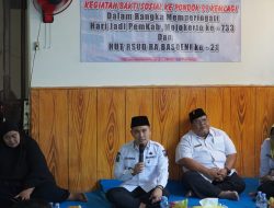 HUT ke-21 RSUD R.A Basoeni, Baksos Obat – Sembako Disalurkan untuk Warga Pondok 99 Kemlagi