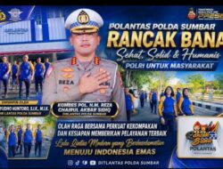 Kombes Pol. H.M. Reza Chairul Akbar Sidiq Perkuat Kebugaran Personel, Ditlantas Polda Sumbar Semakin Solid dan Humanis