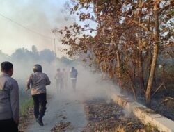 Polsek Lamongan Kota Gerak Cepat Cegah Kebakaran Meluas