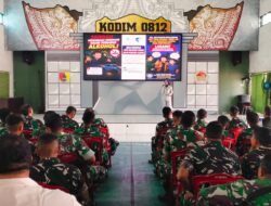 Kodim 0812/Lamongan Gandeng Subdenpom V/2-3 beserta Dishub dan Satlantas Polres Lamongan Gelar Sosialisasi dan Pemeriksaan Kendaraan