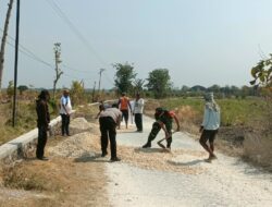 Babinsa Koramil 0812/24 Sukorame Gotong Royong Uruk Jalan Lewat Program PKTD di Mragel