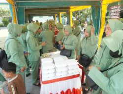 ​Meriahkan HUT ke-81 TNI, Kodim 0812/Lamongan Gelar Bazar Murah Serentak dan Ikuti Vidcon Bersama Panglima TNI