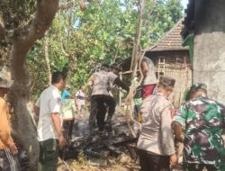 Polres Lamongan Respons Cepat Kebakaran Dapur Di Desa Kedukbembem