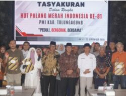 Peringati HUT Ke-81,PMI Tulungaggung Membawa Tema Peduli Bergerak Bersama
