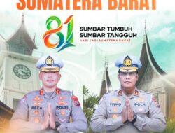 HUT ke 81 Sumatera Barat, Dirlantas dan Wadirlantas Polda Sumbar Sampaikan Pesan Kebersamaan