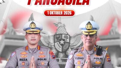 Hari Kesaktian Pancasila, Dirlantas dan Wadirlantas Polda Sumbar Satukan Semangat Persatuan, Pelayanan & Keselamatan