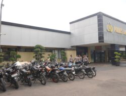 Polres Lamongan Sikat Knalpot Brong, 48 Motor Dikandangkan