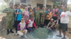 Sinergi TNI-Polri dan Pemerintah Kecamatan Deket Gelar Gerdal Hama Tikus Bersama Poktan Tani Makmur